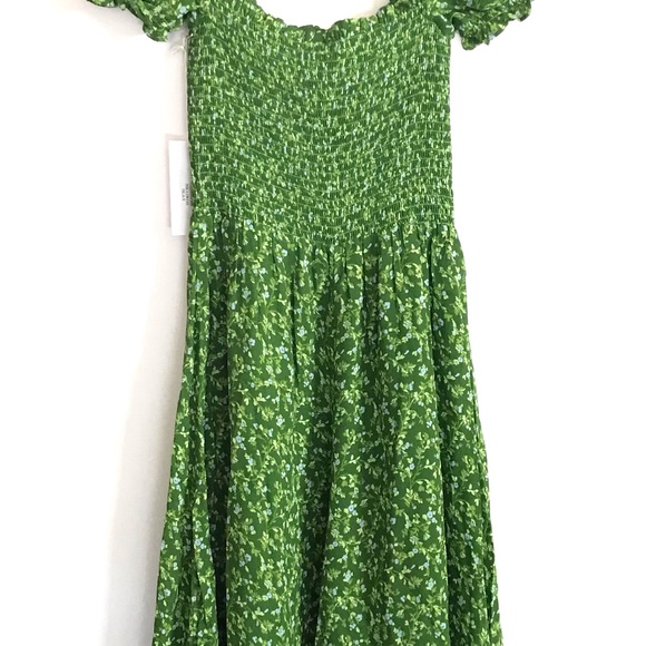 NEW Reformation Inka Midi Dress in Isla Green - Picture 7 of 13